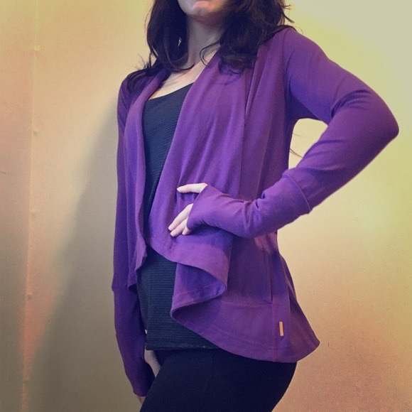 Lucy Sweaters - *sold* Lucy Draped Athletic Cardigan